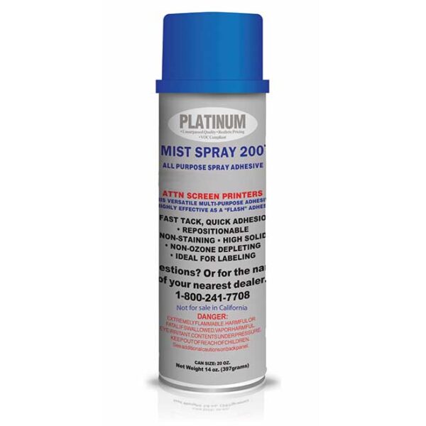 ADHESIVO Platinum 200 Mist Spray Adhesive - 12 oz can