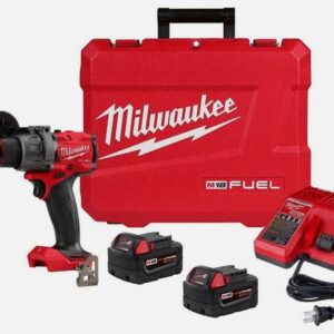 Juego de Taladros M18 FUE 1/2" Hammer Drill/Driver + 1 Side Handle + 2 Batteries +  1 Blow Molded Case