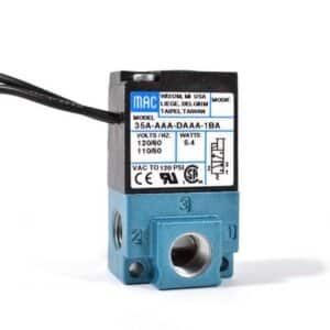 ELECTROVALVULA MAC 120V; 18" Cable;  24V Pneumatic solenoid valve