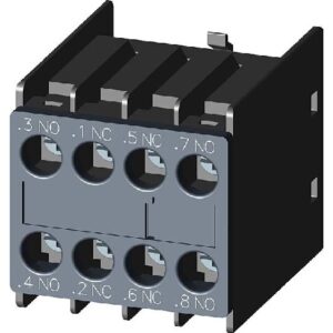 Bloque de contactos auxiliares 11 U, frontal, 2 NA + 2 NC circuito 1 NA, 1 NC, 1 NC, 1 NA para 3RH2 y 3RT2 conexión por tornillo