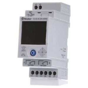 Temporizador 2 cambiadores, 16A - Interruptor horario digital 230V AC / RELAY Programmable time switch; Range: 1min÷7days; DPDT; 110÷230VAC