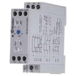 Relé de tiempo - Relé temporizador 0,05 864000s CA 24 240 V  / Timer; 0,05s÷10days; DPDT; 250VAC/12A; Usup: 24÷240VAC; 24÷240VDC