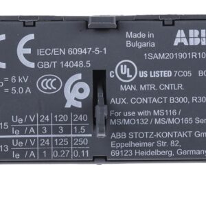 Contacto Auxiliar ABB 1NC-1NA Frontal P/MS116;MS132;MS165-HKF1-11