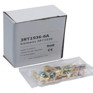 JUEGO DE CONTACTOS 3RT1936-6A P/contactor tamaño S2, compuesto por 3 cont. móviles y 6 contactos fijos con elementos de fijación