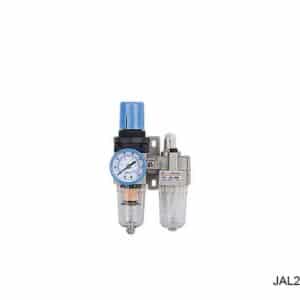 Unidad de Mantenimiento Completa; JAC Series Air Filter Combination (FR.L.Combination); 1/4" NPT; 0.0-0.85 Mpa/ 0-123 PSI; Semi Automatic Drain; Metal Cup