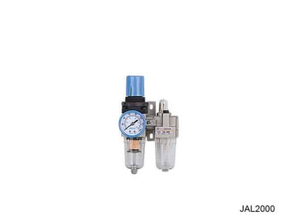 Unidad de Mantenimiento Completa; JAC Series Air Filter Combination (FR.L.Combination); 1/4" NPT; 0.0-0.85 Mpa/ 0-123 PSI; Semi Automatic Drain; Metal Cup