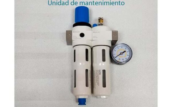 Unidad de Mantenimiento Completa Filtro + Regulador + Lubricador / Filter regulator + Lubricator 1/4 NPT auto drain 