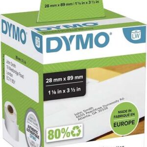 ETIQUETAS DE DIRECCIONES BLANCAS 89MM/28MM PACK/2 RL DYMO