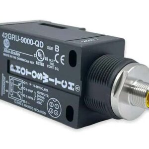 Sensor, Photoelectric, Retro-Reflective, 10 - 30 Volt DC, Visible Red Beam Source, 9.1 meter, Sensing Distance, 4 Pin DC Micro Connector