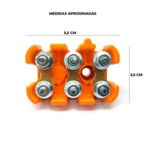BORNERA WEG TERMBLCK-W22-63-100 W22 6-post M4X0.7 Terminal Block K1M4R 63 Thru 100 Frame 35x55mm