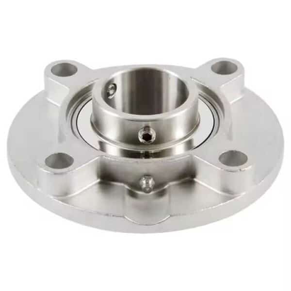 CHUMACERA DE PARED NTN 4 AGUJEROS SUCFC206 PARA EJE DE 30mm  A/INOX 304 / FLANGE MOUNT BALL BEARING UNIT SS304