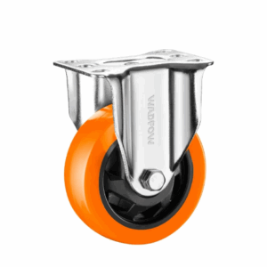 RUEDA DE PULIURETANO DE 3"X1-1/4" 75X32mm  (BASE FIJA ) Capacidad 100 kg