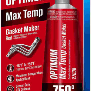 Sellador para alta temperatura Permatex 27038 Optimum Red High Temperature Gasket Maker, 3 oz