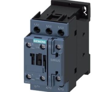 contactor de potencia, AC-3e/AC-3, 32 A, 15 kW/400 V, tripolar, 220 V AC, 50/60 Hz, contactos auxiliares: 1 NA + 1 NC, borne de tornillo, tamaño: S0