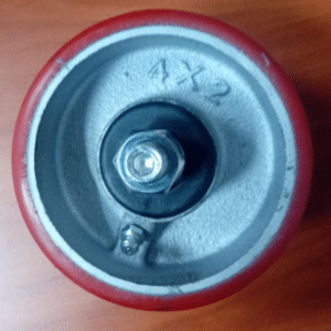 RUEDA SUELTA POLIURETANO 4" (100x50mm)  BEARING. DE AGUJA 