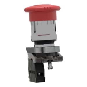 PULSADOR DE EMEGENCIA COMPLETO SCHNEIDER XB4BS8442 / Harmony XB4 - Parada emergencia d40 ttr; Red 40mm; Switching; 22mm Latching Turn; 1NC; Harmony XB4