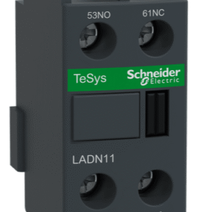 Bloque de Contacto Auxiliar TeSys D 1NA + 1NC Terminales de Abrazadera de Tornillo PARA CONTACTOR 1NO+1NC, MONTAJE FRONTAL-LADN11